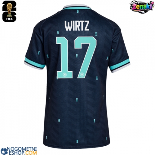 Ženski Nogometni dresi Nemčija Florian Wirtz #17 Gostujoči SP 2026 Kratek Rokav